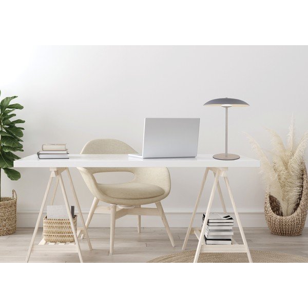 Biela LED stolová lampa s kovovým tienidlom (výška 41 cm) Lund – Candellux Lighting-image-2