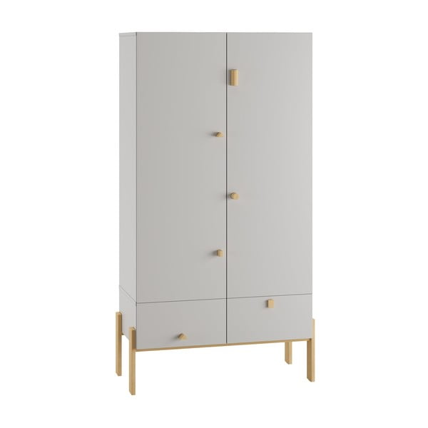 Svetlosivá nízka detská komoda 100x25 cm Cube - Pinio-image-4