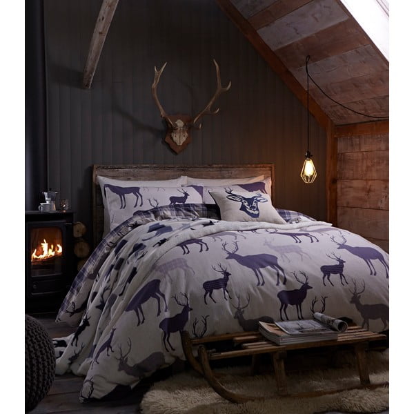 Obliečky Grampian Stag Purple, 230x220 cm