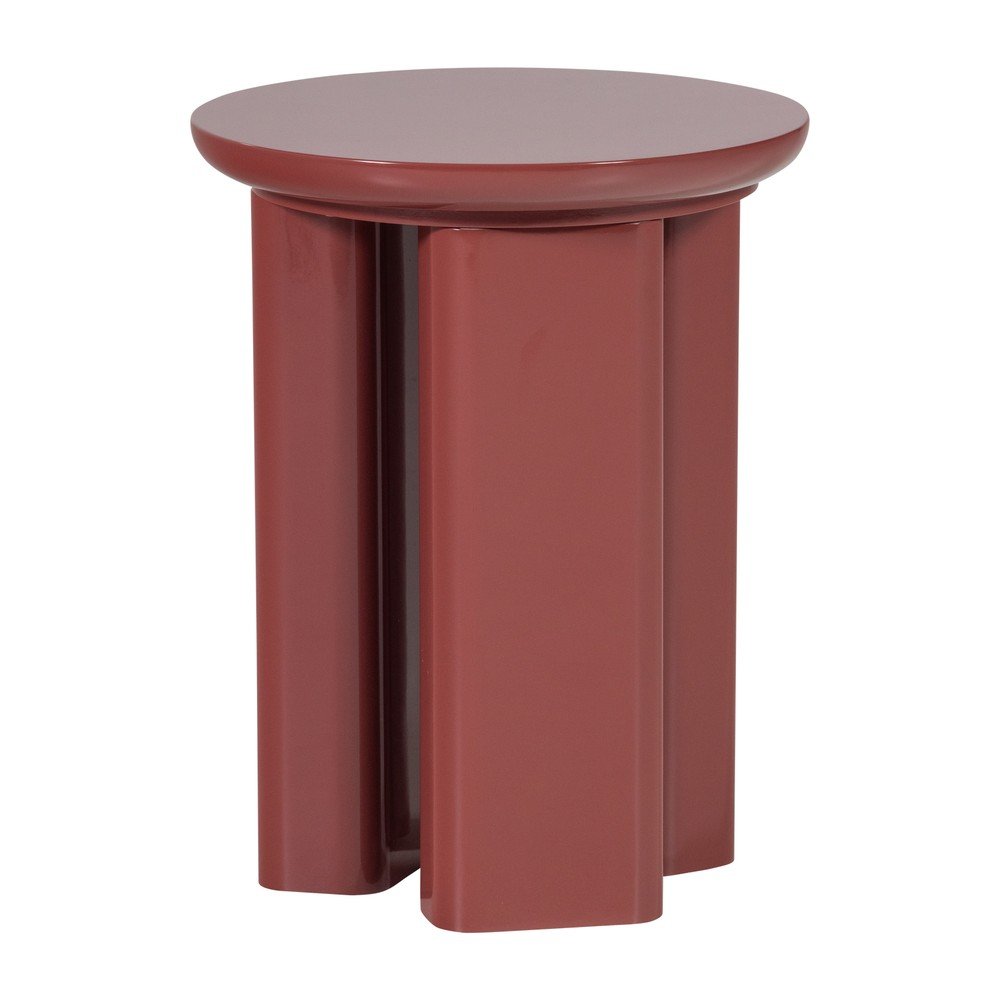 Lesklý okrúhly odkladací stolík ø 40 cm Orivo – WOOOD