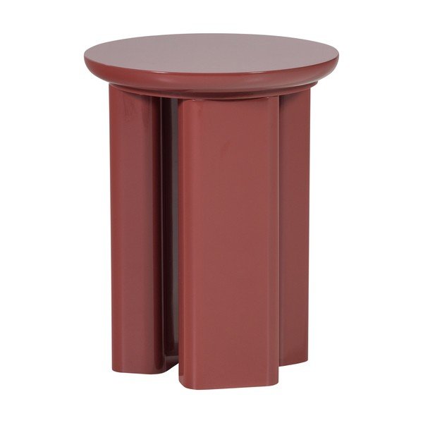 Lesklý okrúhly odkladací stolík ø 40 cm Orivo – WOOOD