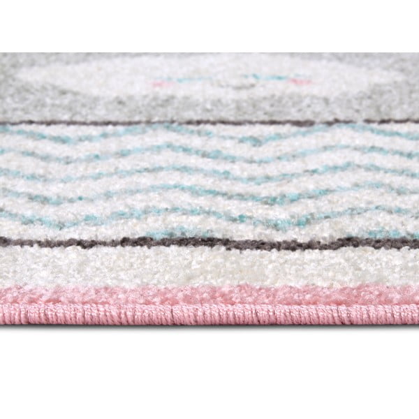 Ružovo-biely detský koberec 120x170 cm Bouncy – Hanse Home-image-2