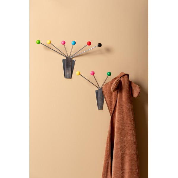 Kovový nástenný vešiak v striebornej farbe Neptune – PT LIVING-image-1