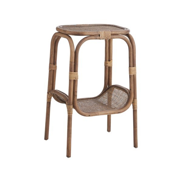 Ratanový okrúhly odkladací stolík ø 41 cm Magnolia – Ellos Home-image-4
