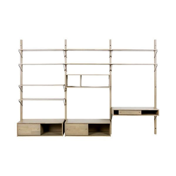 Konštrukcia z dubového dreva k nástennej zostave WOOOD Gyan-image-2