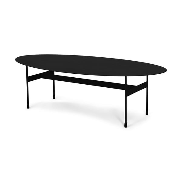Čierny kovový konferenčný stolík 39x120 cm Mira – Spinder Design