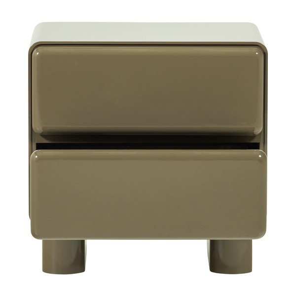 Zelený lesklý nočný stolík Lustra – WOOOD-image-3