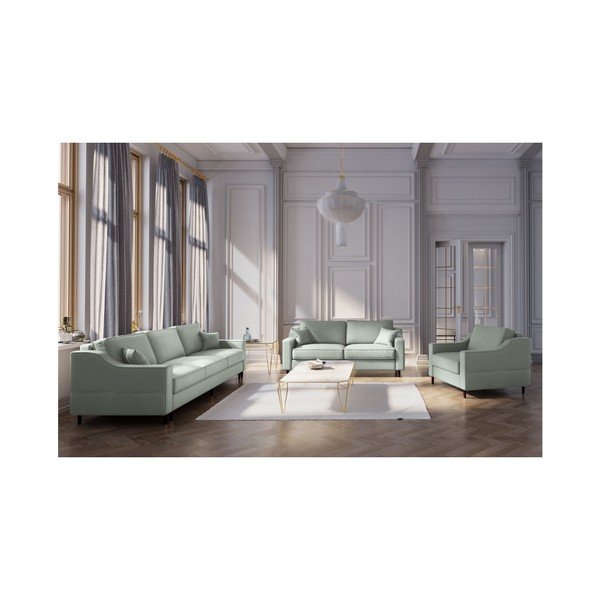 Svetlozelená dvojmiestna pohovka Mazzini Sofas Narcisse-image-3