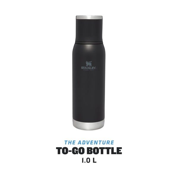 Čierna termoska z nehrdzavejúcej ocele 1 l Adventure To-Go Black – Stanley-image-4