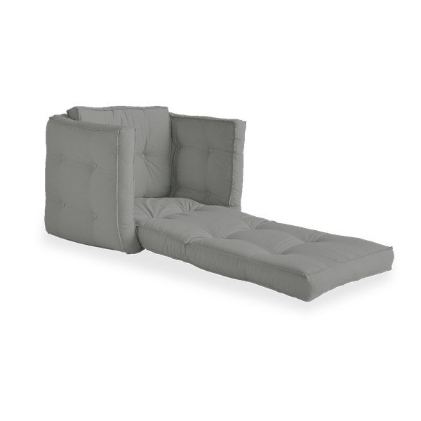 Rozkladacie kreslo so sivým poťahom Karup Design Dice Grey-image-4