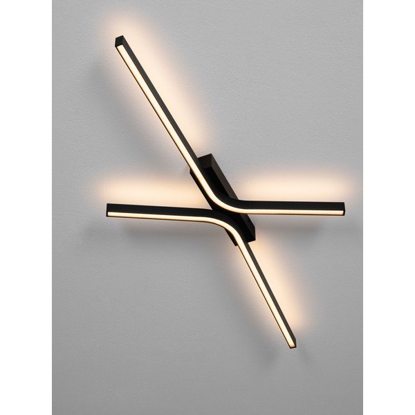 Matne čierne hliníkové LED stropné svietidlo so stmievačom 50x100 cm Akro – Nova Luce-image-1