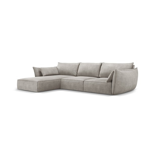 Svetlosivá rohová pohovka (ľavý roh) Vanda - Mazzini Sofas-image-2