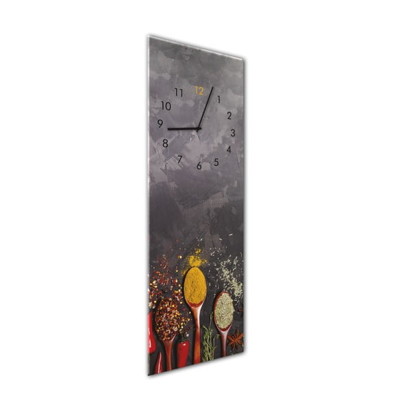 Nástenné hodiny Styler Glassclock Spoons, 20 × 60 cm