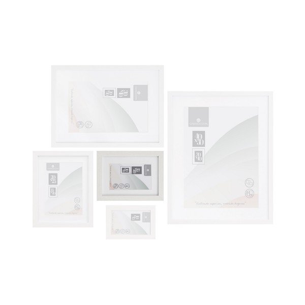 Biely stojací/na stenu rámček 17,5x22,5 cm Sencillo – Casa Selección-image-1