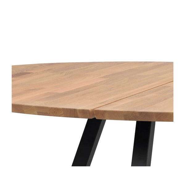 Okrúhly jedálenský stôl s doskou z dubového dreva 150x150 cm Carradale - Rowico-image-1