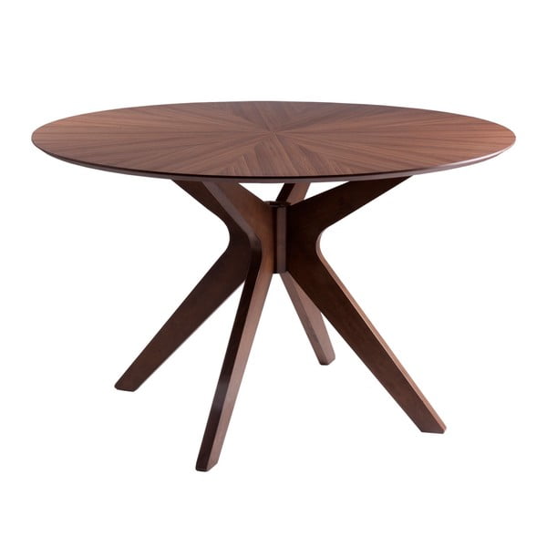 Jedálenský stôl v dekore orechového dreva sømcasa Carmel, ⌀ 120 cm