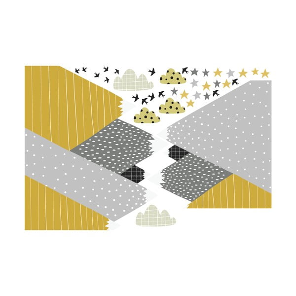 Nástenná samolepka Ambiance Giant Kid Sticker Scandinavian Mountains Henrika-image-2