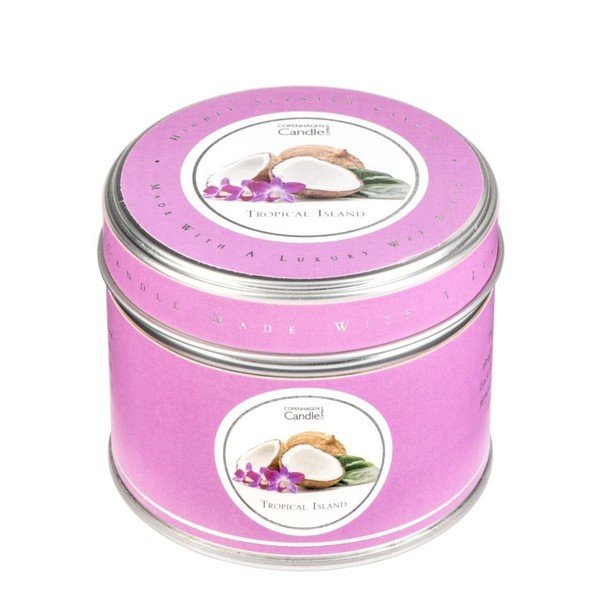 Aróma sviečka v plechovke s vôňou tropického ovocia Copenhagen Candles, doba horenia 32 hodín-image-1