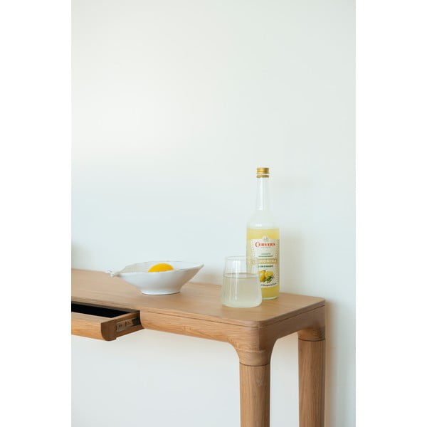 Konzolový stolík z dubového dreva v prírodnej farbe 12x110 cm Heart'n'Soul – UMAGE-image-4