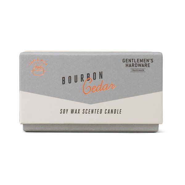 Vonná  sójová sviečka doba horenia 40 h Bourbon Cedar – Gentlemen's Hardware-image-1