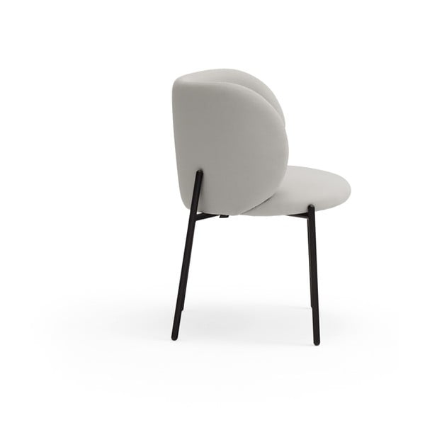 Svetlosivé čalúnené jedálenské kreslá v súprave 2 ks Mogi – Teulat-image-4