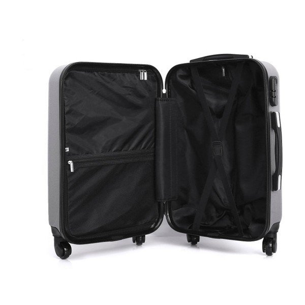 Cestovný kufor v striebornej farbe Hero Lipari, 37 l-image-1