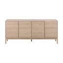 Nízka komoda v dekore duba v prírodnej farbe 180x80 cm Linley – Actona