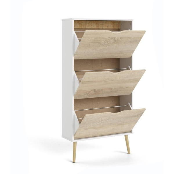 Skrinka na topánky v dubovom dekore Tvilum Oslo-image-4