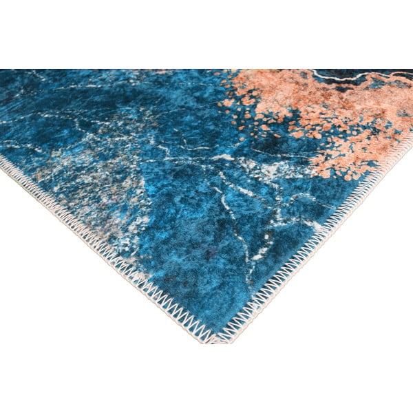 Modrý/v zlatej farbe koberec 140x80 cm - Vitaus-image-2