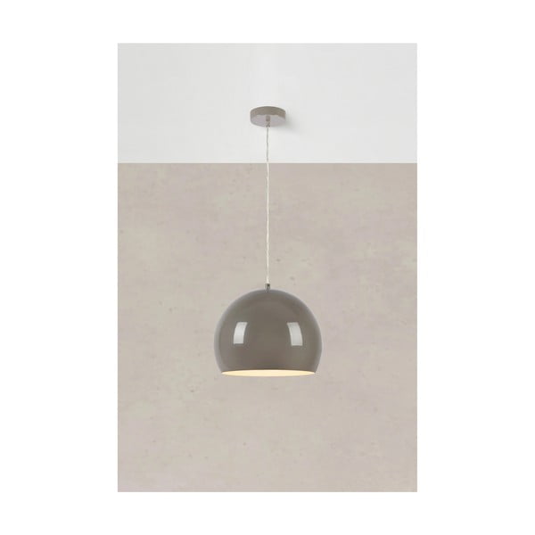 Sivobéžové závesné svietidlo s kovovým tienidlom ø 28 cm Pop – Markslöjd-image-3