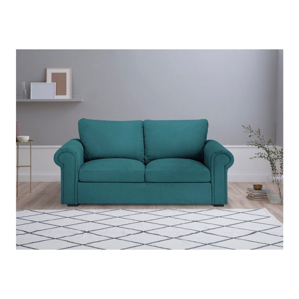 Tyrkysovomodrá pohovka Windsor & Co Sofas Hermes, 104 cm-image-2