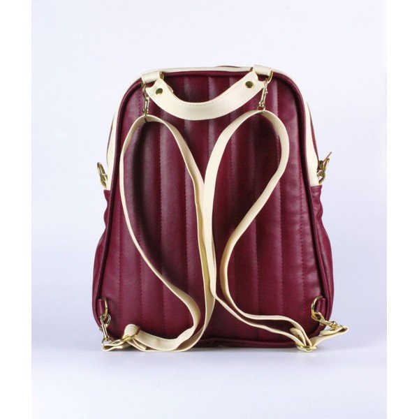 Batoh Mum-ray Egg Beige&Wine-image-1