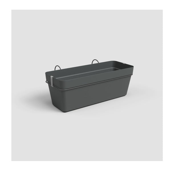 Závesný samozavlažovací kvetináč z recyklovaného plastu 50 cm Capri – Artevasi-image-1