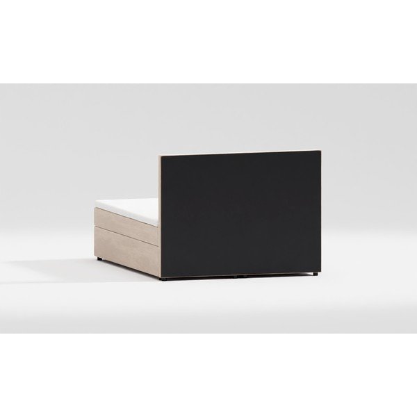 Béžová boxspring posteľ s úložným priestorom 160x200 cm Flip – Ropez-image-4