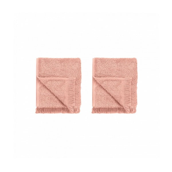 Ružové bavlnené uteráky v súprave 2 ks 30x50 cm FRINO – Blomus-image-3