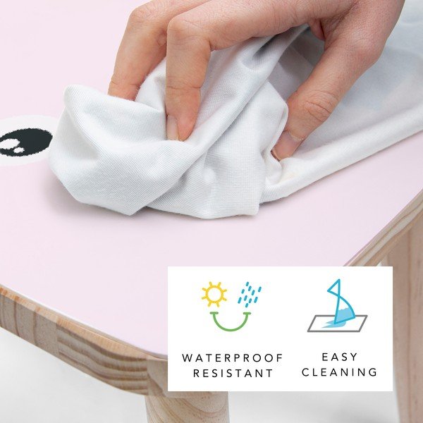 Detská stolička z masívnej borovice Little Nice Things Rose Bunny-image-2