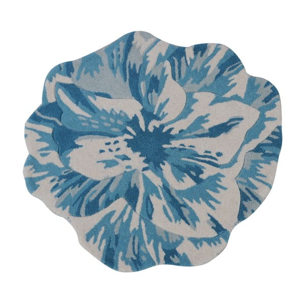Vlnený koberec Juniper Blue, 90 cm