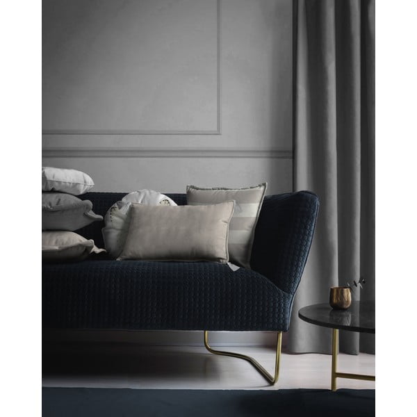 Sivý zamatový vankúš Velvet Atelier Borlas, 50 x 35 cm-image-1