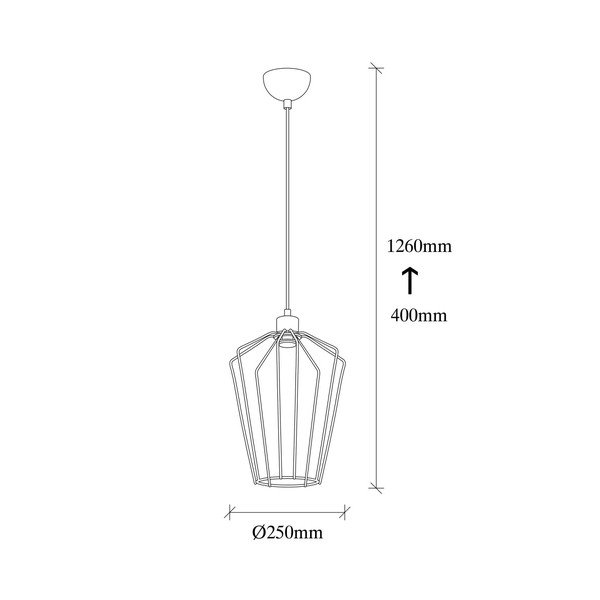 Čierne kovové závesné svietidlo Opviq lights Desponia-image-3