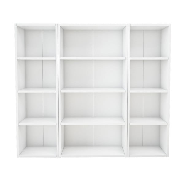 Biela knižnica Magenta Home Pure Vertical, šírka 133,6 cm