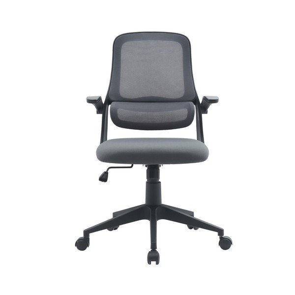 Sivá čalúnená kancelárska stolička Gilmore – Yes Everyday-image-1