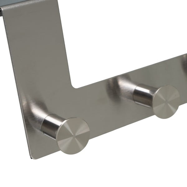 Kovový vešiak na dvere v matne striebornej farbe 35 cm – Casa Selección-image-3