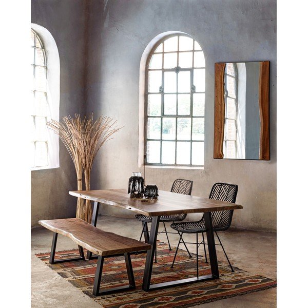 Drevená lavica v prírodnej farbe Artur – Bizzotto-image-1