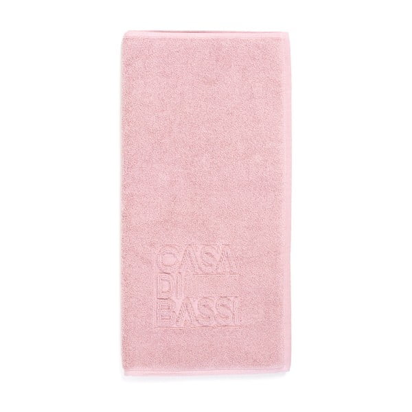 Ružová kúpeľňová predložka z bavlny Casa Di Bassi, 50 × 70 cm