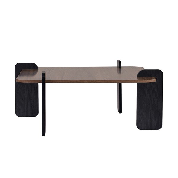 Hnedý konferenčný stolík 90x90 cm Marais – Nordure-image-3