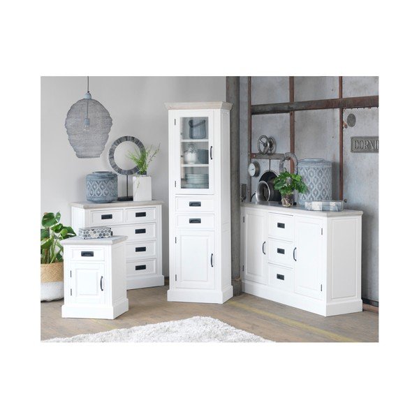 Vitrína z dreva paulovnia Canett Florenzio, výška 180 cm-image-2