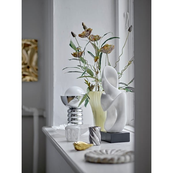 Stolová lampa v striebornej farbe so skleneným tienidlom (výška 32 cm) Spike – Bloomingville-image-4