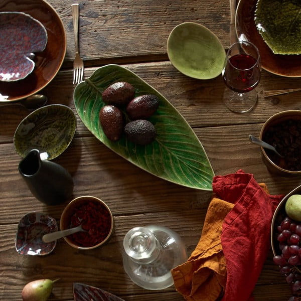 Zelený kameninový servírovací tanier Costa Nova Riviera, 40 x 17 cm-image-1