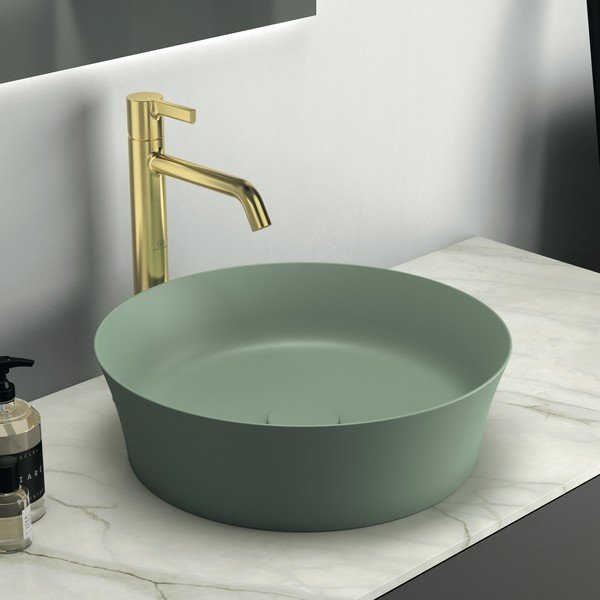 Zelené keramické okrúhle umývadlo ø 40 cm Ipalyss – Ideal Standard-image-1
