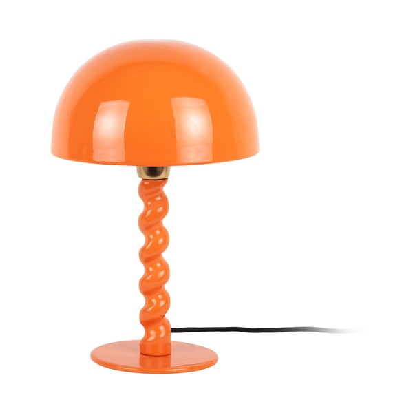 Oranžová stolová lampa s kovovým tienidlom (výška 39 cm) Prisa – Leitmotiv
